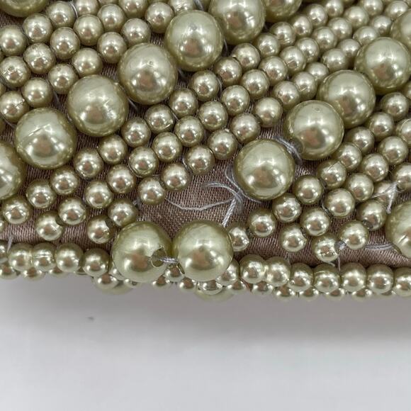 Vintage Inspired Beaded Clutch Purse With Rhinestone Clasp, Elegant, *READ* Prom - Picture 15 of 15